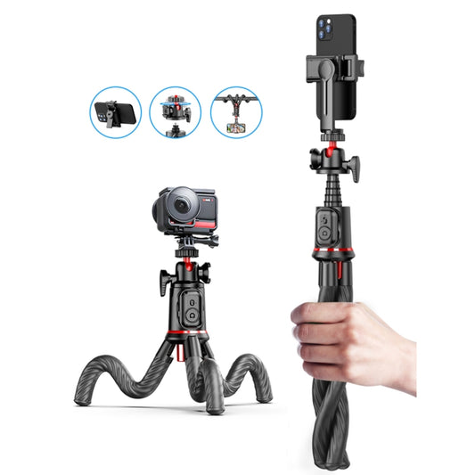 Octopus Tripod Mobile Phone Camera Portable Handheld Photo Bracket, C03 Telescopic Pole With Remote