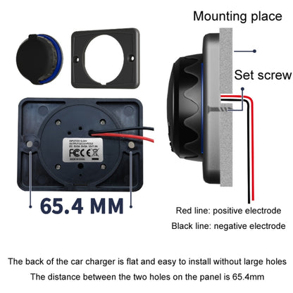 Car Ship Modified Waterproof USB Socket Charger, UCC-350 AC3.1A Total 3.1A 15.5W