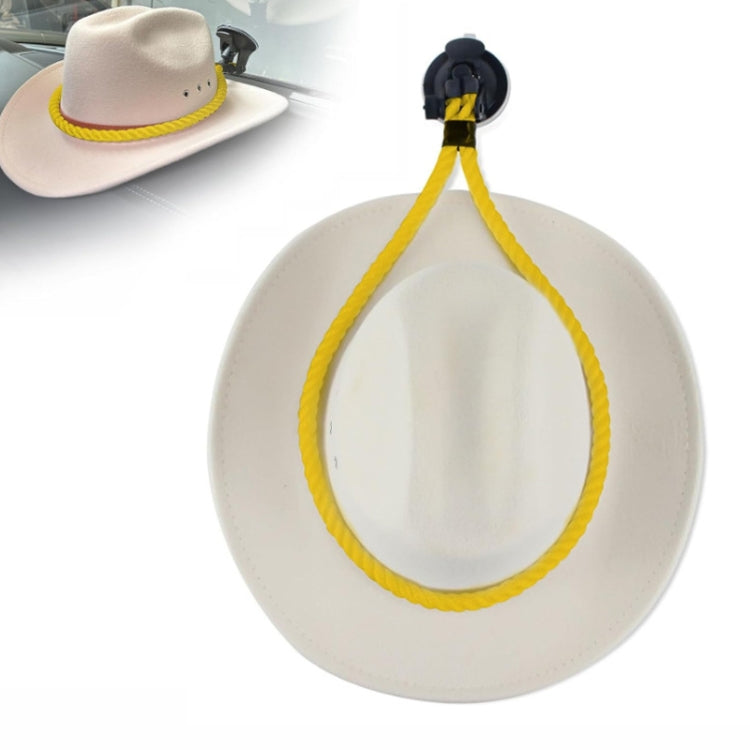 Car Cowboy Hat Rack Home Door Rear Hat Hook Holder, Black, White, Gray, Yellow