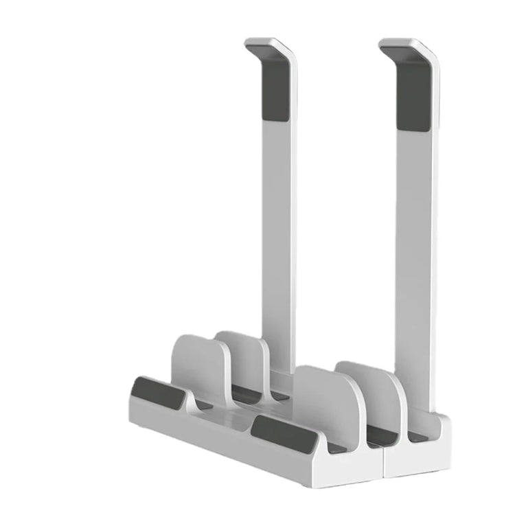 Dual-Purpose Laptop Vertical Stand Storage Rack Desktop Heightening Cooling Base