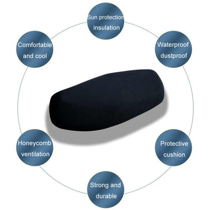 Electric Vehicle Motorcycle Seat Cushion Thickened Sun Protection Cover, 80x60cm