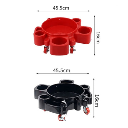 Multifunctional Cleaning Bucket Pulley Base Car Wash Mobile Stool