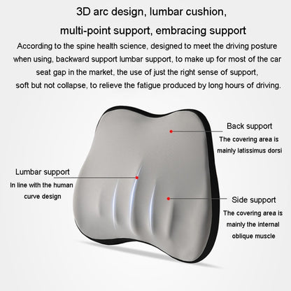 Car Memory Foam Neck Pillow Car Neck Rest Silk Pillow Car Seat Cervical Cushion, Headrest Black, Headrest Coffee, Headrest Gray, Lumbar Pad Coffee, Lumbar Pad Black, Lumbar Pad Gray