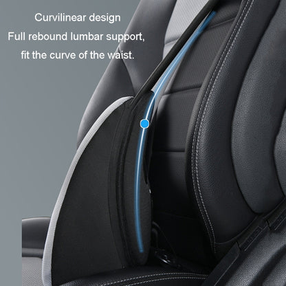 LINXICP 3 In 1 Car Seat Lumbar Cushion Summer Special Memory Foam Breathable Car Back Pad