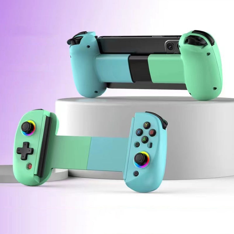 D8 Mobile Phone Stretch Band Light Gamepad Dual Hall Wireless Bluetooth Somatic Vibration Grip for PC / Android / IOS / Tablet / PS3 / PS4 / Switch, Black, White, Green Blue, Black+Receiver, White+Receiver, Green Blue+Receiver