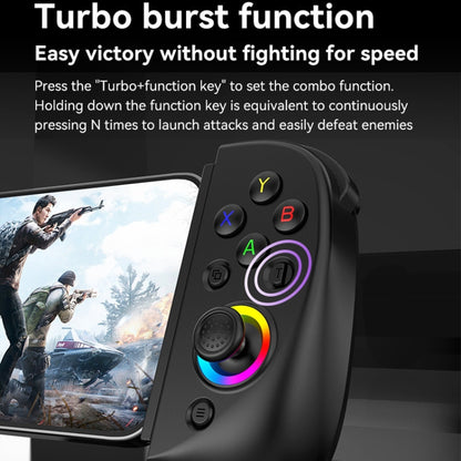 D8 Mobile Phone Stretch Band Light Gamepad Dual Hall Wireless Bluetooth Somatic Vibration Grip for PC / Android / IOS / Tablet / PS3 / PS4 / Switch, Black, White, Green Blue, Black+Receiver, White+Receiver, Green Blue+Receiver
