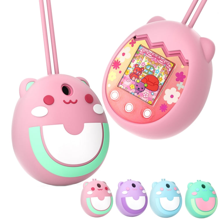 For Tamagotchi Pix Cartoon Electronic Pet Gaming Machine Silicone Protective Cover, Pink, Purple, Blue, Cyan