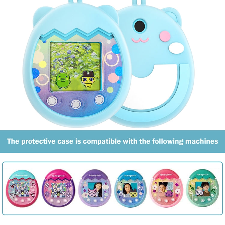 For Tamagotchi Pix Cartoon Electronic Pet Gaming Machine Silicone Protective Cover, Pink, Purple, Blue, Cyan
