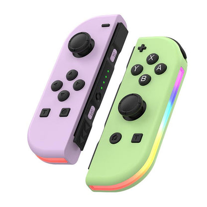 JOY-02 Gaming Left And Right Handle With RGB Lights Body Feel Bluetooth Gamepad For Switch / Switch OLED / Switch Pro / Switch Lite / Switch Joycon, Blue Red, Green Blue, White, Gray, Pink Green, Orange Purple, Light Pink Light Green