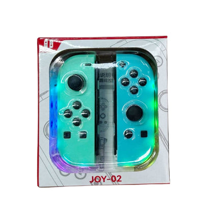 JOY-02 Gaming Left And Right Handle With RGB Lights Body Feel Bluetooth Gamepad For Switch / Switch OLED / Switch Pro / Switch Lite / Switch Joycon, Blue Red, Green Blue, White, Gray, Pink Green, Orange Purple, Light Pink Light Green