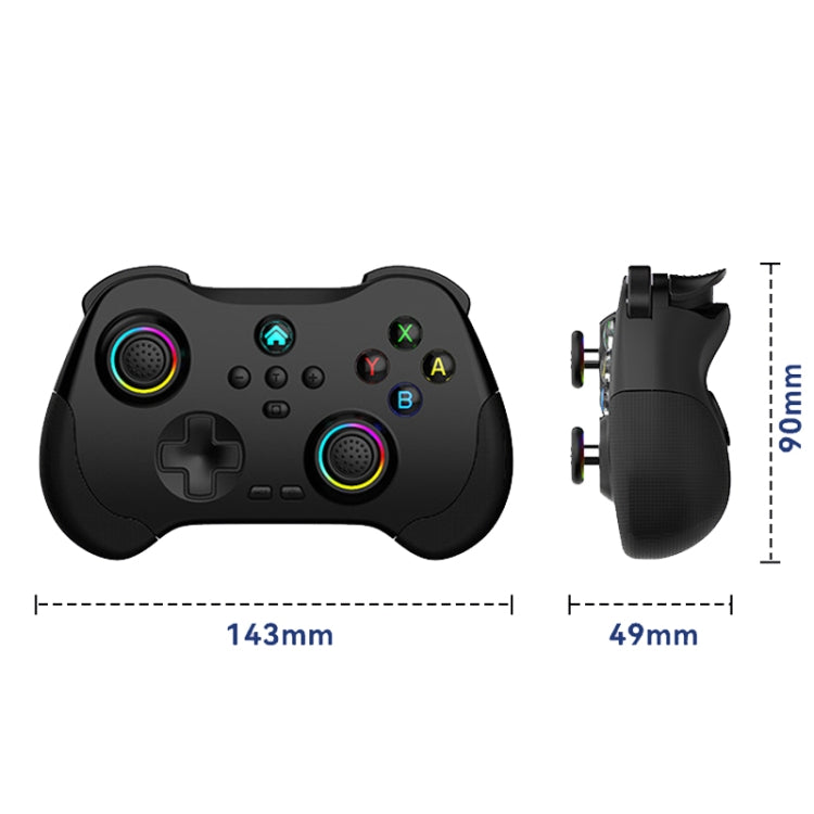 Z01 Wireless Gaming Vortex Dual Hall Body Grip For Switch / PS3 / PS4 / Adroid / IOS, White, black, green