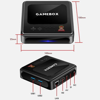 G10 GAMEBOX TV Box Dual System Wireless Android 3D Home 4K HD Game Console Support PS1 / PSP, 64G 30,000+ Games (Black), 128G 40,000+ Games (Black), 256G 60,000+ Games (Black), 64G 30,000+ Games (White), 128G 40,000+ Games (White)