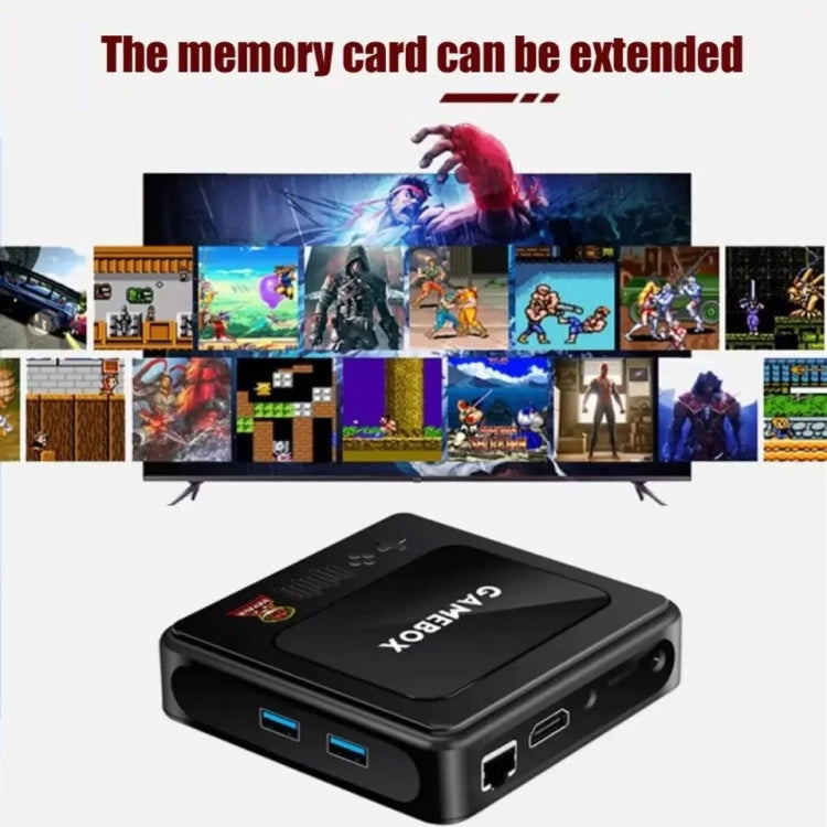 G10 GAMEBOX TV Box Dual System Wireless Android 3D Home 4K HD Game Console Support PS1 / PSP, 64G 30,000+ Games (Black), 128G 40,000+ Games (Black), 256G 60,000+ Games (Black), 64G 30,000+ Games (White), 128G 40,000+ Games (White)