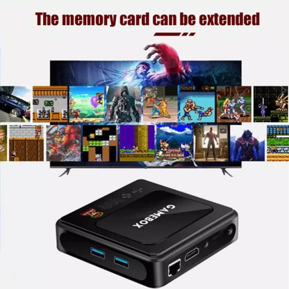 G10 GAMEBOX TV Box Dual System Wireless Android 3D Home 4K HD Game Console Support PS1 / PSP, 64G 30,000+ Games (Black), 128G 40,000+ Games (Black), 256G 60,000+ Games (Black), 64G 30,000+ Games (White), 128G 40,000+ Games (White)