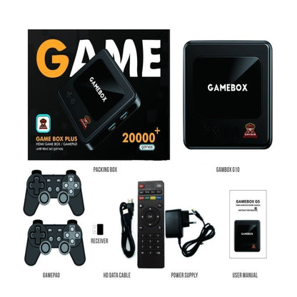 G10 GAMEBOX TV Box Dual System Wireless Android 3D Home 4K HD Game Console Support PS1 / PSP, 64G 30,000+ Games (Black), 128G 40,000+ Games (Black), 256G 60,000+ Games (Black), 64G 30,000+ Games (White), 128G 40,000+ Games (White)