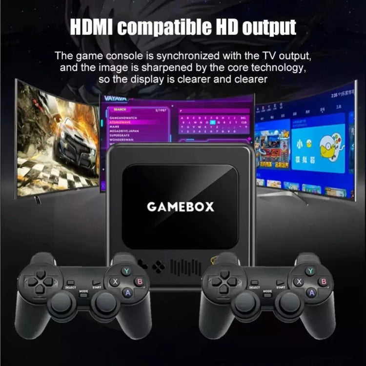 G10 GAMEBOX TV Box Dual System Wireless Android 3D Home 4K HD Game Console Support PS1 / PSP, 64G 30,000+ Games (Black), 128G 40,000+ Games (Black), 256G 60,000+ Games (Black), 64G 30,000+ Games (White), 128G 40,000+ Games (White)