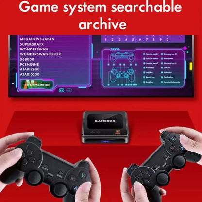 G10 GAMEBOX TV Box Dual System Wireless Android 3D Home 4K HD Game Console Support PS1 / PSP, 64G 30,000+ Games (Black), 128G 40,000+ Games (Black), 256G 60,000+ Games (Black), 64G 30,000+ Games (White), 128G 40,000+ Games (White)