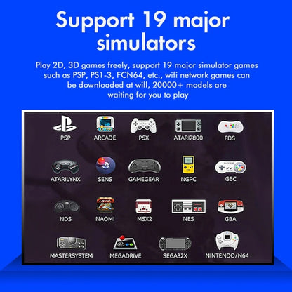 G10 GAMEBOX TV Box Dual System Wireless Android 3D Home 4K HD Game Console Support PS1 / PSP, 64G 30,000+ Games (Black), 128G 40,000+ Games (Black), 256G 60,000+ Games (Black), 64G 30,000+ Games (White), 128G 40,000+ Games (White)
