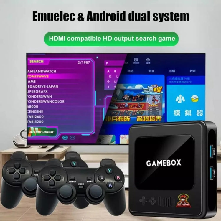 G10 GAMEBOX TV Box Dual System Wireless Android 3D Home 4K HD Game Console Support PS1 / PSP, 64G 30,000+ Games (Black), 128G 40,000+ Games (Black), 256G 60,000+ Games (Black), 64G 30,000+ Games (White), 128G 40,000+ Games (White)