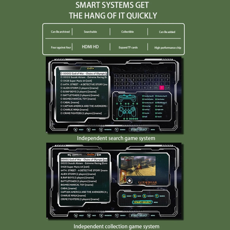 G11 PRO Game Machine TV Box Dual System HDMI HD 4K Retro Arcade, 64G 30,000+ Games, 128G 40,000+ Games, 256G 60,000+ Games, 64G+Charging Handle, 128G+Charging Handle, 256G+Charging Handle