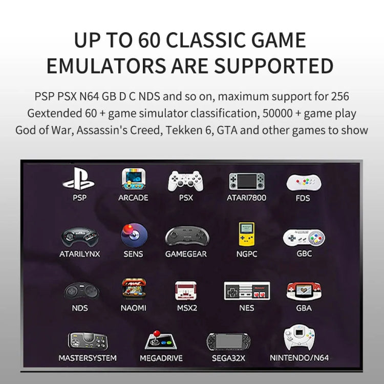 G11 PRO Game Machine TV Box Dual System HDMI HD 4K Retro Arcade, 64G 30,000+ Games, 128G 40,000+ Games, 256G 60,000+ Games, 64G+Charging Handle, 128G+Charging Handle, 256G+Charging Handle
