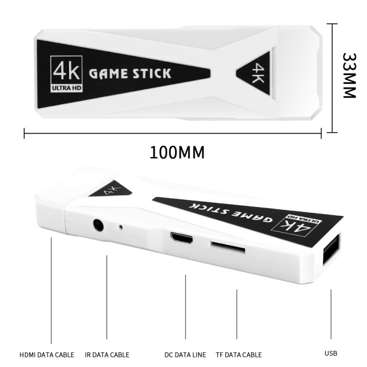 GT68 3D Box Portable Game Console For PSP TV Stick Retro Wireless Gamepad, Small Packaging, 64G, 128G, 256G