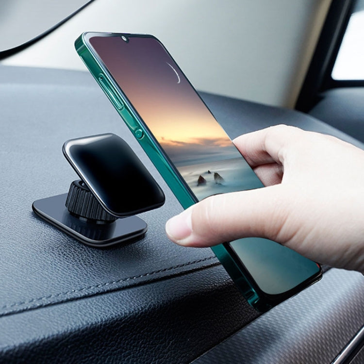 Multifunctional Sticky Car Navigation Holder Automobile Cell Phone Support Bracket, Square Black