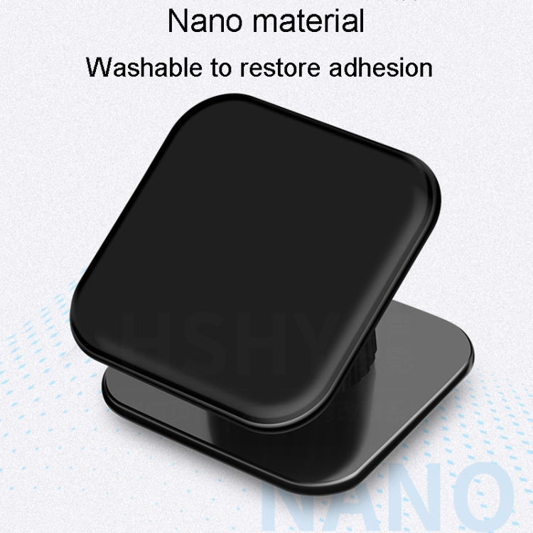 Multifunctional Sticky Car Navigation Holder Automobile Cell Phone Support Bracket, Square Black