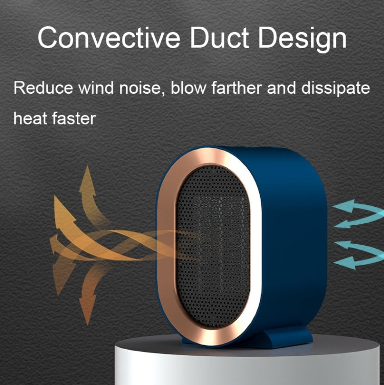 Small Desktop Electric Heater Home PTC Instant Energy-saving Heater, UK Plug(White), UK Plug(Blue), UK Plug(Green), EU Plug(White)