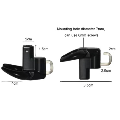 Bullhead Helmet Lock Hooks Front Universal No-Punch Motorcycle Bike Storage Hook