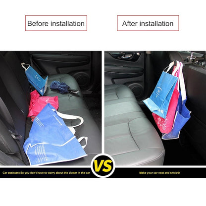 Car Back Seat Double Hook Phone Holder, Silver, Blue, Red
