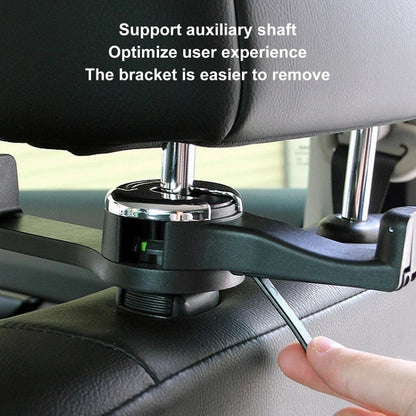 Car Back Seat Double Hook Phone Holder, Silver, Blue, Red