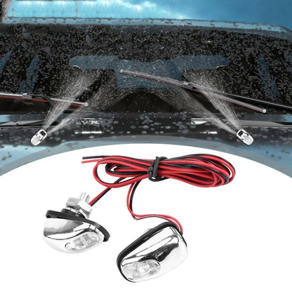 Car Wiper Sprayer Spray Decorative Lamp LED Hood Spray Lights