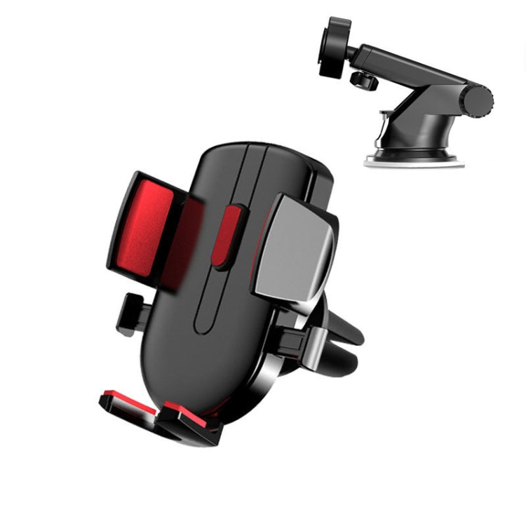 Car Cell Phone Telescopic Holder Universal Automobile Navigation Bracket, Air Vent Model, Suction Cup Model, 2 In 1