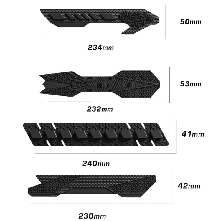 ENLEE E-654 Bicycle Silicone Chainstay Protector Mountain Road Bike Downtube Cover Stickers, E211, E212, E213, E214
