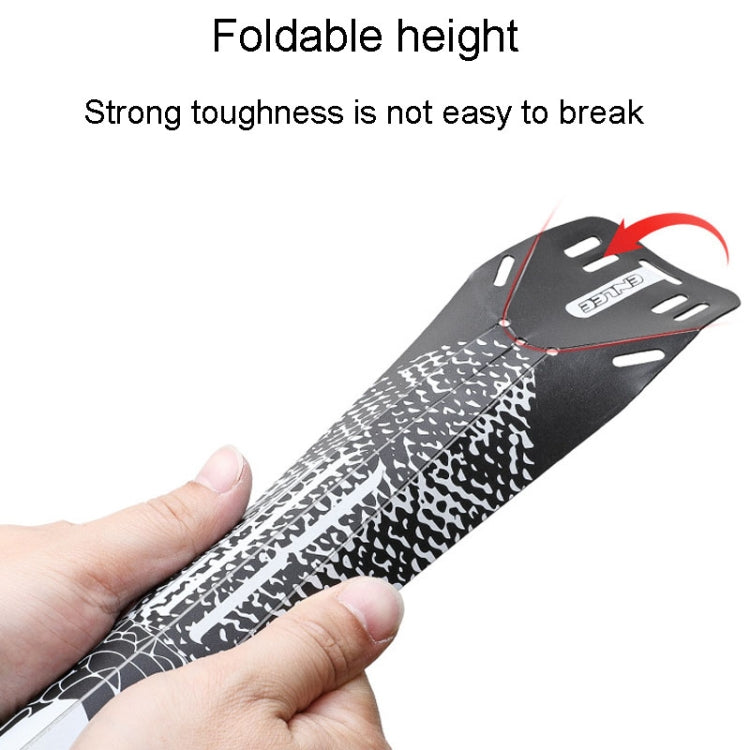 ENLEE E-641316 6pcs /Set Bicycle Extended Front And Rear Mudguards Road Bike Quick Detachable Fenders, Anime Model, Black Model, Chain Model, Diamond Model, Snake Model, Five-Star Model