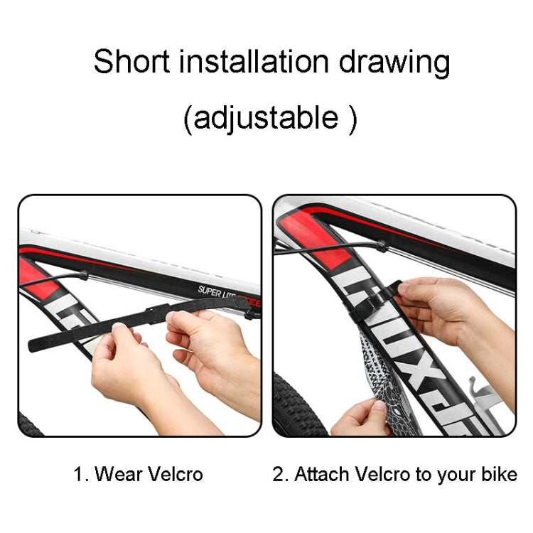 ENLEE E-641316 6pcs /Set Bicycle Extended Front And Rear Mudguards Road Bike Quick Detachable Fenders, Anime Model, Black Model, Chain Model, Diamond Model, Snake Model, Five-Star Model