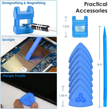 Multipurpose Manual Screwdriver Set Household Cell Phone Computer Repair Tools, 124 In 1