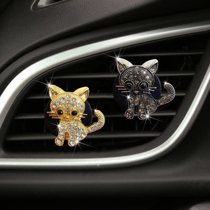 Retro Cute Kitten Car Air Vent Aromatherapy Ornaments