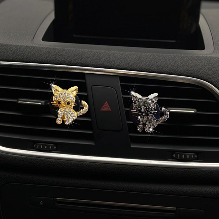 Retro Cute Kitten Car Air Vent Aromatherapy Ornaments