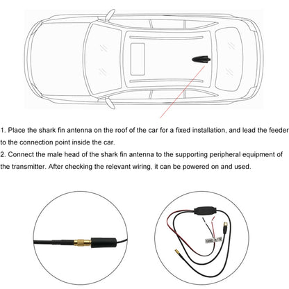 Car TV Shark Fin Antenna FM Antenna GPS Antenna