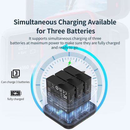 For Insta360 Ace Pro / Ace aMagisn 3 Slots Battery Charger Charging Hub, For Insta360 Ace Pro / Ace