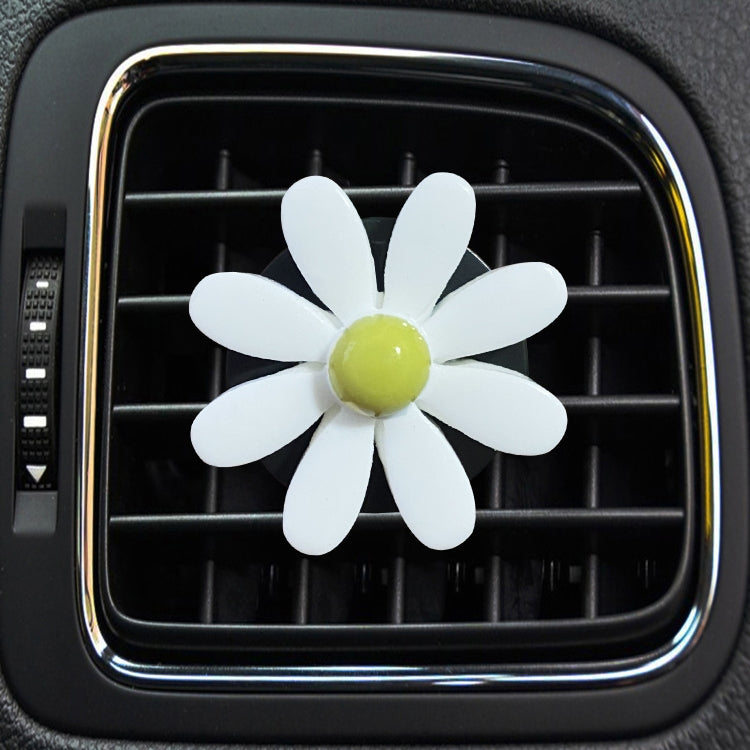 Colorful Daisy Car Decorative Air Vent Aromatherapy Clip, Blue, White, Yellow
