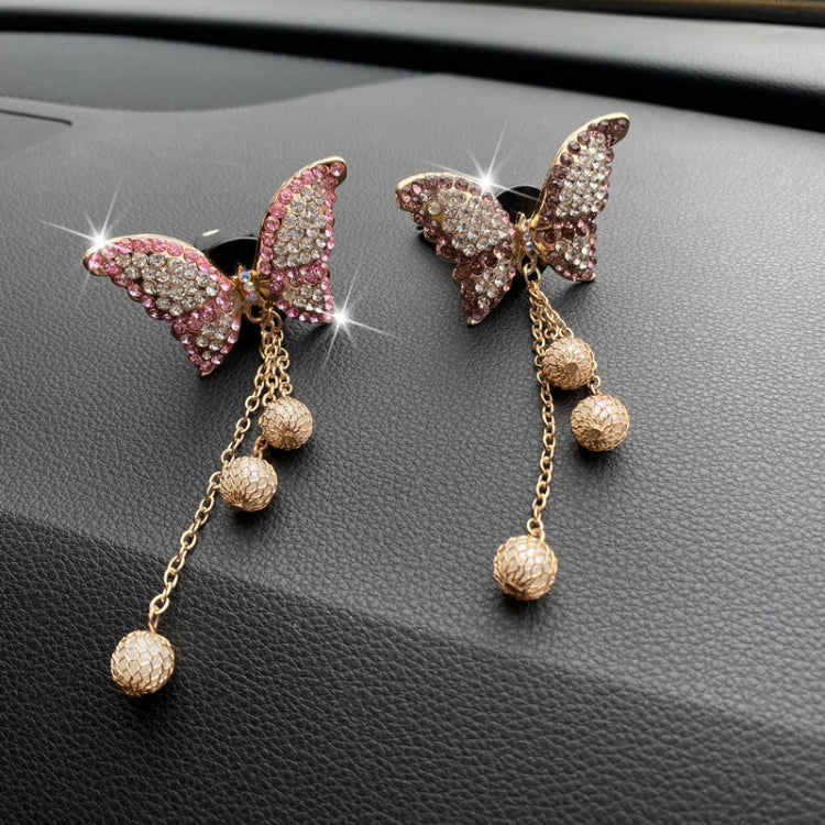 Butterfly Tassel Pearl Diamond Car Air Vent Aromatherapy Clip