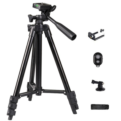 Portable Aluminum DSLR Camera Live Tripod Photography Retractable Landing Bracket, 102cm Tripod+Clip+Bag, 102cm Tripod+Clip+Bag+Controller+Adaptor, 150cm Tripod+Clip+Bag, 150cm Tripod+Clip+Bag+Controller+Adaptor