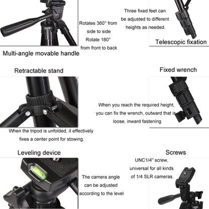 Portable Aluminum DSLR Camera Live Tripod Photography Retractable Landing Bracket, 102cm Tripod+Clip+Bag, 102cm Tripod+Clip+Bag+Controller+Adaptor, 150cm Tripod+Clip+Bag, 150cm Tripod+Clip+Bag+Controller+Adaptor