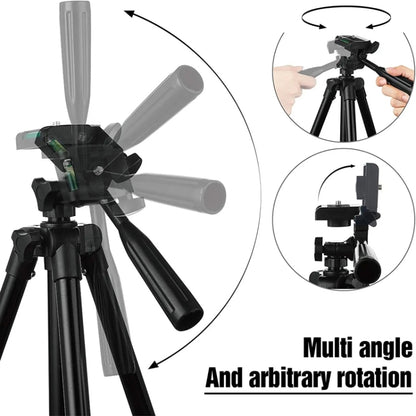 Portable Aluminum DSLR Camera Live Tripod Photography Retractable Landing Bracket, 102cm Tripod+Clip+Bag, 102cm Tripod+Clip+Bag+Controller+Adaptor, 150cm Tripod+Clip+Bag, 150cm Tripod+Clip+Bag+Controller+Adaptor