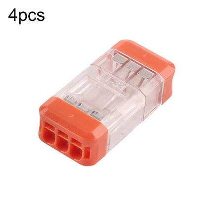 4pcs Direct Insertion Of Quick Terminal Block Wire Connector Clamps, NC-22, NC-33, NC-724, NC-736