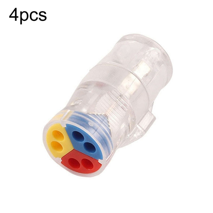 4pcs Direct Insertion Of Quick Terminal Block Wire Connector Clamps, NC-22, NC-33, NC-724, NC-736