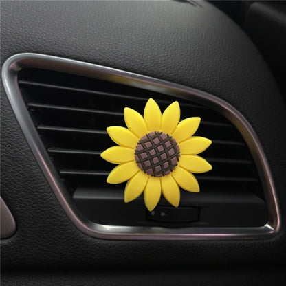 Sunflower Car Air Vent Aromatherapy Decorative Clip, Small Sunflower, Large Sunflower, Small Smile Face, Large Smile Face